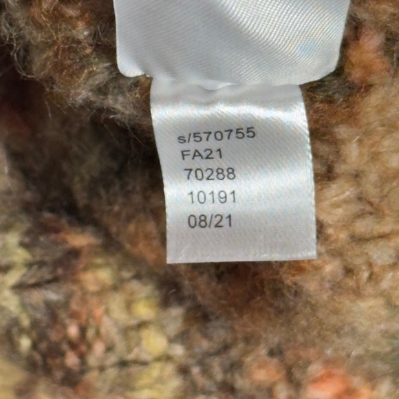 Loft Women's Acrylic Blend Pocket Fall Full Zip Fuzzy Sweater Size L - Picture 6 of 8